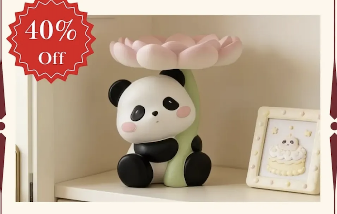 Lotus Panda Trinket Tray
